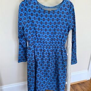 J. Crew Blue Floral Print Mini Dress